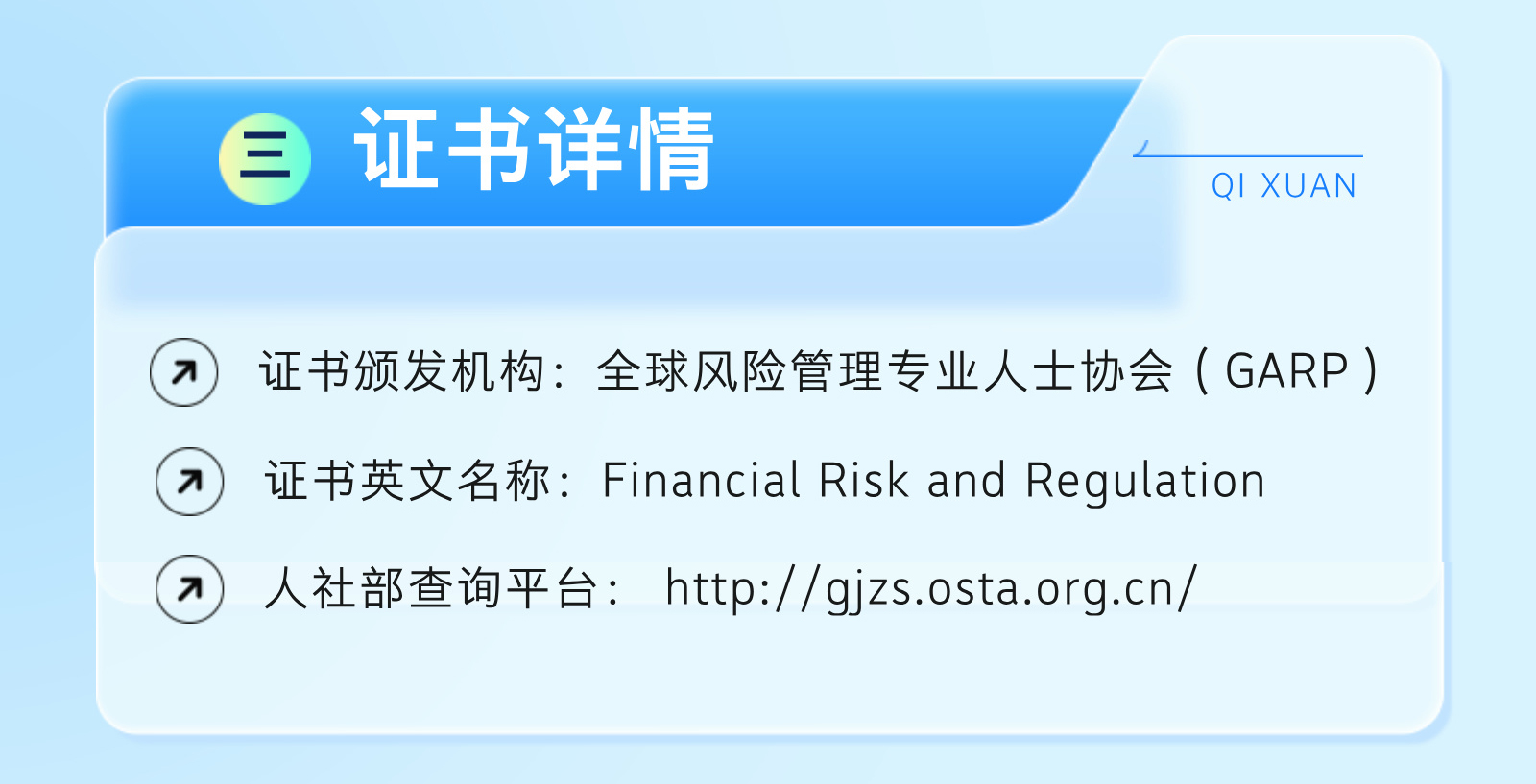 金融风险与监管证书